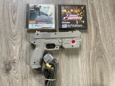 Time Crisis + Project Titan + G-Con Gun Guncon Pistolet Ps1 Pal Fr