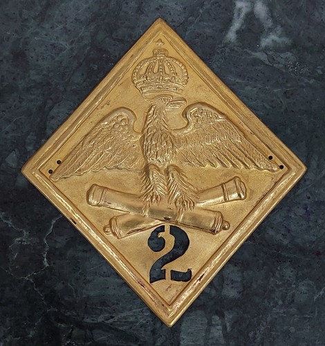 Plaque shako artillerie - shako,