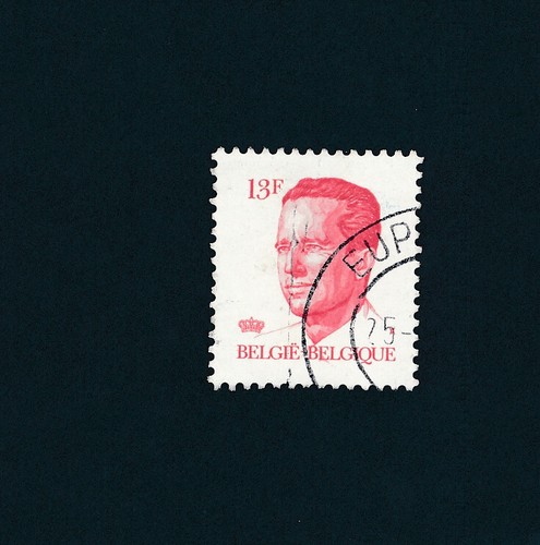 Timbre belgique 13f roi - timbre,, 13f.,
