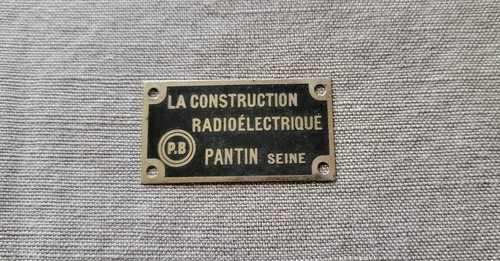Plaque laiton industrielle