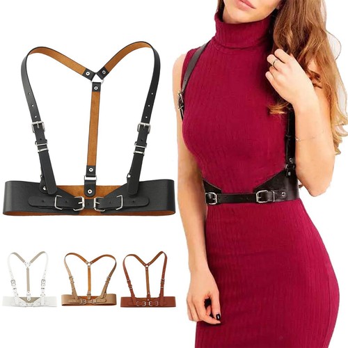 Cuir femmes taille - taille, harnais