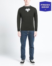 RRP €930 MAISON MARGIELA Ripped Jumper Size S Wool Blend Embroidered