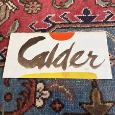 CALDER Catalogue Exposition