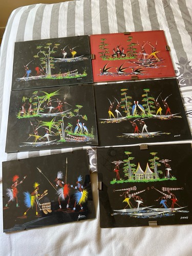 Amonas lot peintures sur - 6,