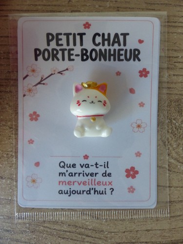 Mini chat porte bonheur - chat, porte‑bonheur