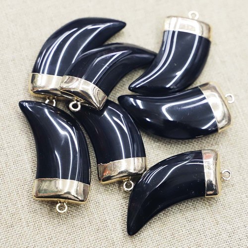 Pendentif obsidienne en - pendentif,