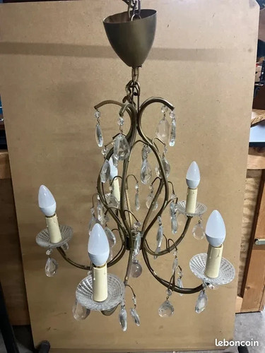 Remarquable lustre cage feux - lustre, 5