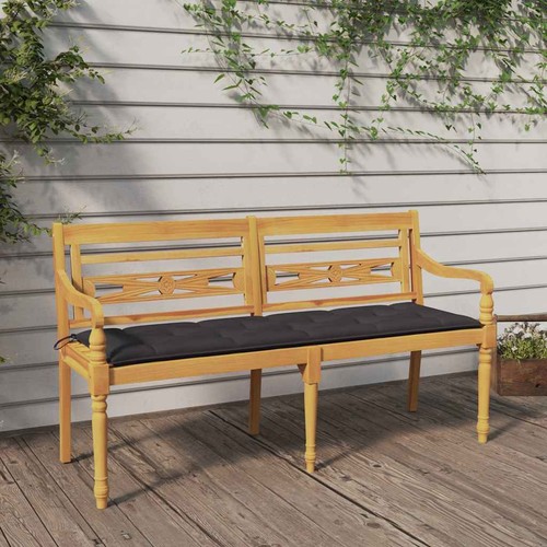 Banc batavia avec coussin - avec,