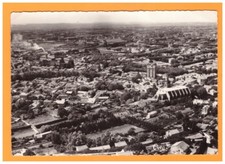SALON-de-PROVENCE (13) VILLAS & CHURCH in aerial view in 1953