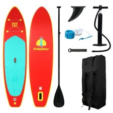 FUNWATER – Planche à pagaie gonflable SUP 350 cm avec accessoires et sac à dos.