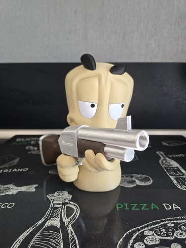 Figurine worms avec - figurine, 3d