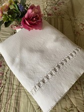 FRENCH METIS SHEET - LADDER HEM - DOUBLE - 80 inches wide x 123 inches L