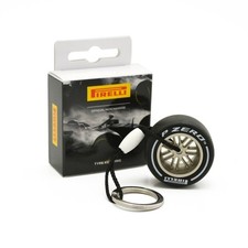 Pirelli Tyre Keyring - White (Hard)