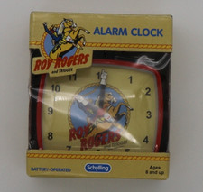 Roy Rogers and Trigger Mechanical Wind Up Alarm Clock by Schylling - Tested