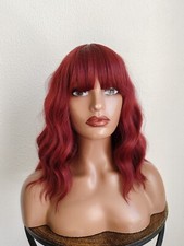 Perruques Ondulées Rouges
