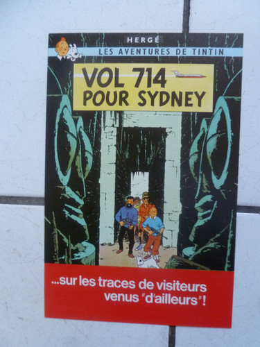 Rare flyer promo tintin - flyer,