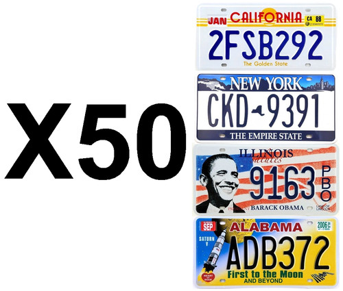 Lot plaques - 50,