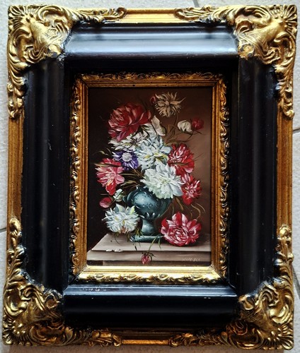 Tableau huile sur bois nature - huile,