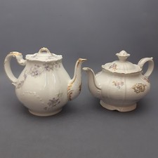 Théières Porcelaine Haviland Limoges France Et M Z Tchécoslovaquie Fleurs Rétro
