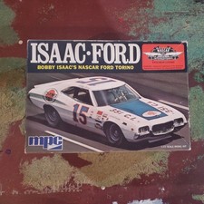 Vintage MPC Bobby Isaac Ford Torino NASCAR 1:25 Scale I-1710 Partial Assemble