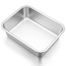 Small Rectangular Stainless Steel Gratin Dish for Lasagna Tiramisu...