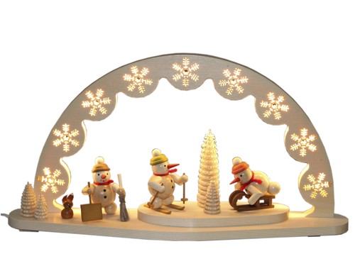 Arc bois schneemänner avec - arc,