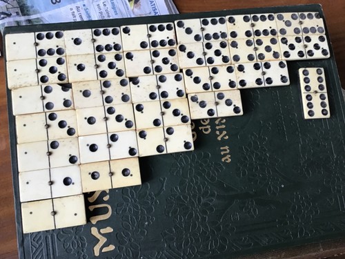 Ancien jeux dominos - jeux, en