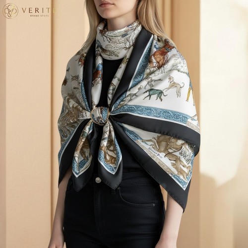 Rare vintage foulard soie - foulard, en