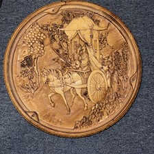 Chinese opium Resin table Tabletop Chinese Horse And Carriage