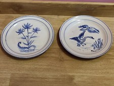 Paire Assiette Signé R.ROUMA