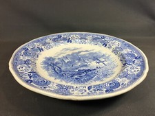 Vintage VILLEROY and BOCH Burgenland Blue Pattern Porcelain Decor Dish