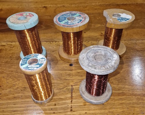 Lot bobines fil de cuivre - bobines,