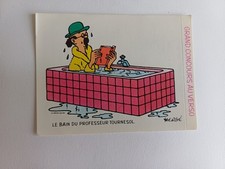 Sticker The Laughing Cow 1976 Tintin Professor Sunflower (6 cm / 8 cm)