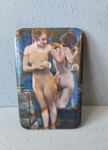 Rare ancien miroir poche - rare,