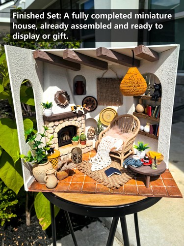 Dollhouse miniature room gift - dollhouse,