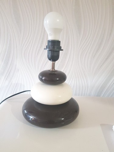 Lampe poser galets marron - a,