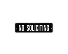 No Soliciting Sign Private