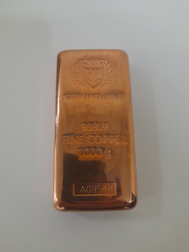 Lingot cuivre 1kg - cuivre, neuf