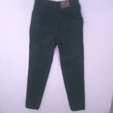 Vintage Levis 544 Denim Jeans Women 90s Size 11 Tapered Leg Button Fly Green Y2K