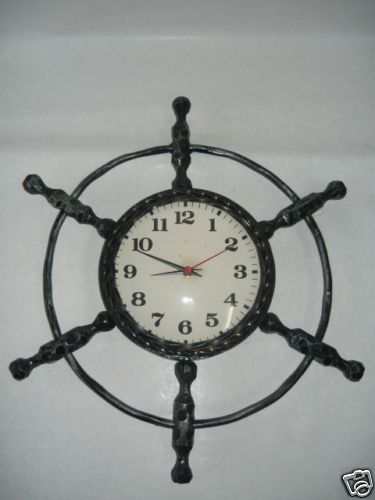 Horloge murale fer forgé - horloge,