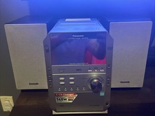 Panasonic SA-PM193 Stereo AM/FM 5 CD Cassette MP3 SB-PM19 Speakers No Remote