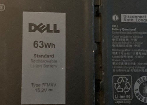 Batteries 7fmxv 2v 63wh - batteries, 15.2v