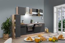 Cuisine équipée kitchenette Chêne Gris Merle 250 CM respekta