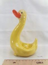 antique yellow ceramic pipe holder duck shape creation Narghileh (DC87)