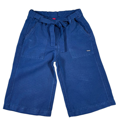 Blue giraffe girls linen blend - blue,