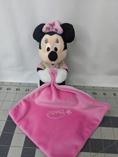 Disney Nicotoy Minnie Mouse Lovey Security Blanket Stuffed Animal Toy