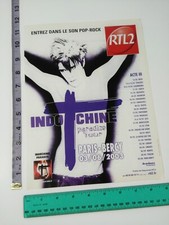 Vintage Print Ad Publicite Presse Indochine Tournee Paradize Tour 2003