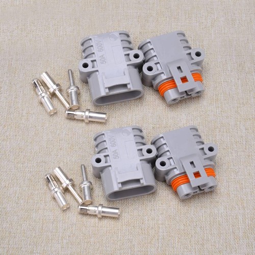 2pair 50a 600v - power, male
