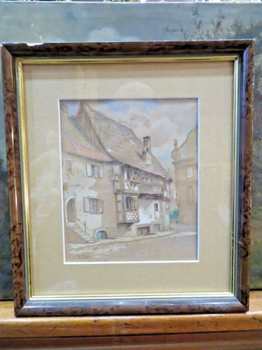Ancien tableau dessin craie - dessin,