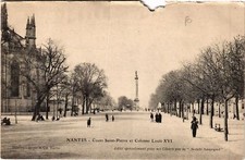 Old postcard Nantes - Cours St-PIERRE et Colonne Louis XVI (650054)
